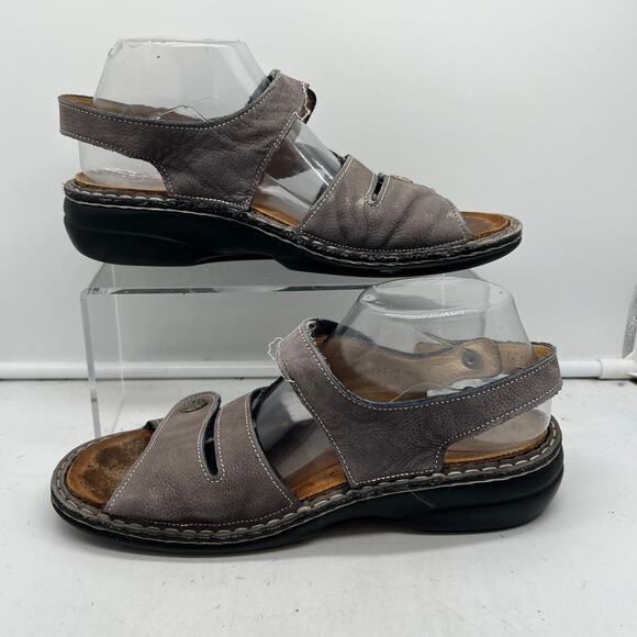 Finn Comfort Sandals Womens 40 US 9.5 Gomera Slingback Shoes Leather Strappy - Picture 2 of 9